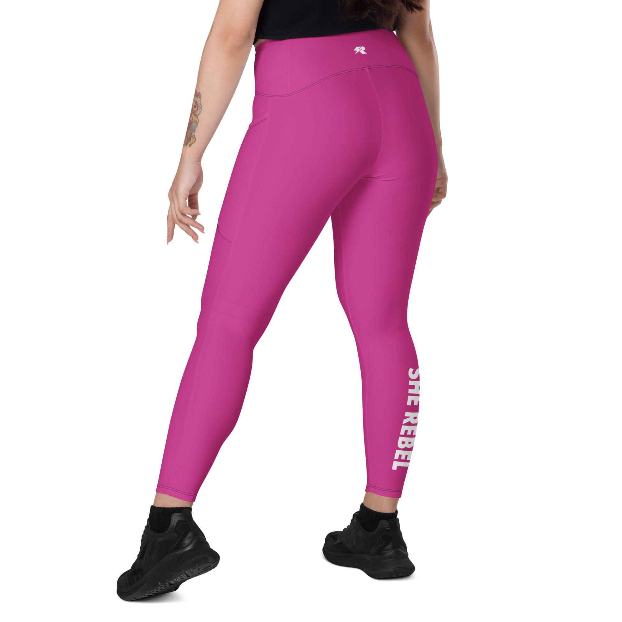 Hot Pink Leggings with Pockets | All Sizes
